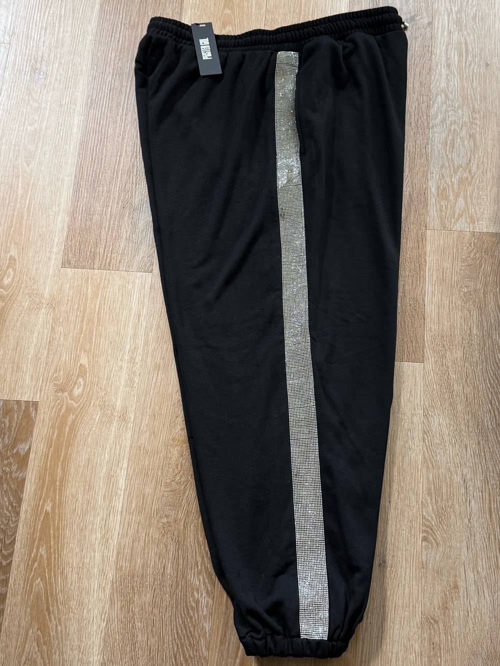 POSTER GIRL Rhinestone Stripe Jogger Sweatpants Track Pants
XXL 2X NEW WITH TAG